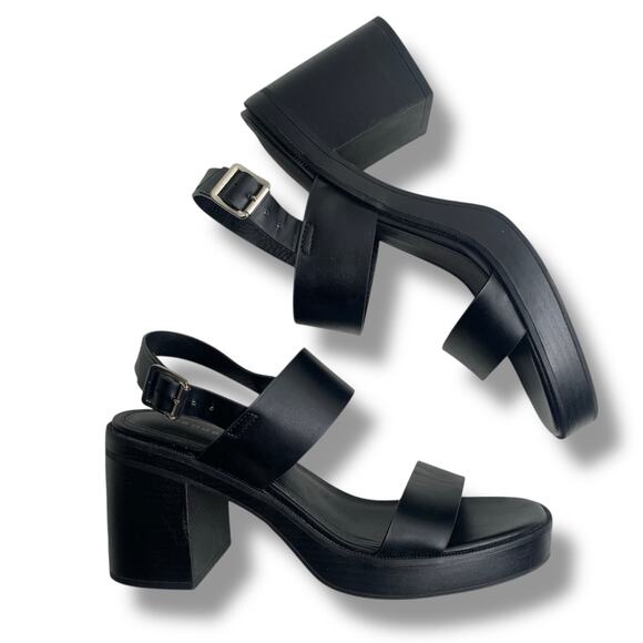 Madden Girl Shoes Toola Platform City Sandals Heels Chunky Strappy Y2K Size 8.5 - Picture 1 of 9